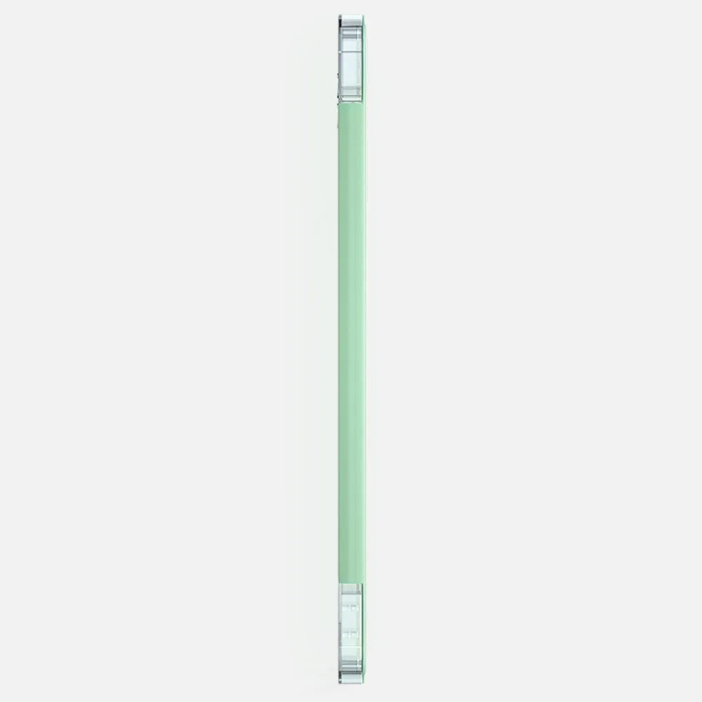 Leather Cover + Transparent TPU Inner Case with Pen Slot for iPad Air (2020)/Pro 11-inch (2018) - Light Green - 4