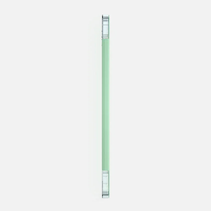 Transparent TPU + PU Leather Cover Case with Pen Slot for iPad 10.2 (2020) - Light Green - 5