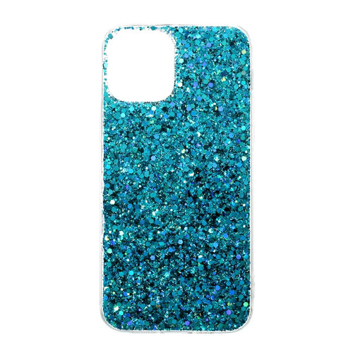 For iPhone 12 / 12 Pro Case Glitter Powder TPU Phone Cover - Baby Blue - 1