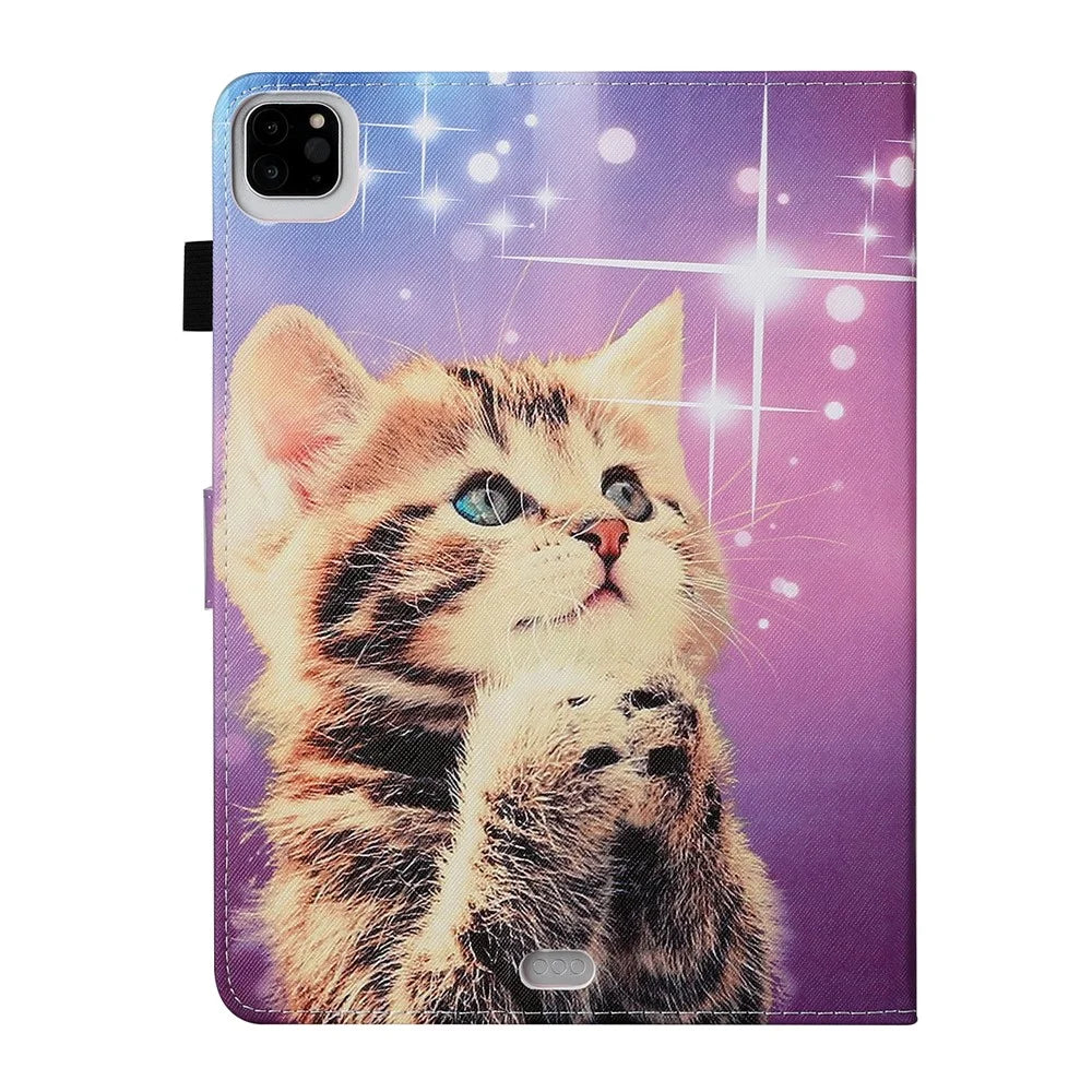 Pattern Printing Tablet Leather Stand Case for iPad Air (2020)/Air (2022) - Cat - 3
