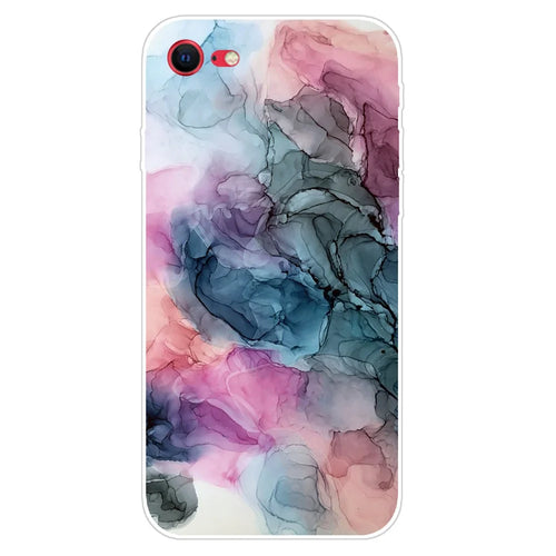TPU Marble Pattern Printing Phone Case for iPhone SE (2020)/SE (2022) / 8 / 7 - Style G - 1