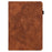 Imprinted Peacock Flower Pattern Leather Tablet Protective Shell for iPad Air (2013)/Air 2/9.7-inch (2017)/9.7-inch (2018) Wallet Stand Case - Brown - 4