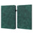 Imprinted Flower Pattern Leather Wallet Stand Tablet Case Shell for iPad 10.2 (2021)/(2020)/(2019) - Green - 1