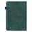 Imprinted Flower Pattern Leather Wallet Stand Tablet Case Shell for iPad 10.2 (2021)/(2020)/(2019) - Green - 2