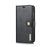 DG.MING Cover for iPhone XS Max 6.5 inch Detachable 2-in-1 Split Leather Wallet Shell + PC Back Case - Black - 3