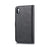 DG.MING Cover for iPhone XS Max 6.5 inch Detachable 2-in-1 Split Leather Wallet Shell + PC Back Case - Black - 4