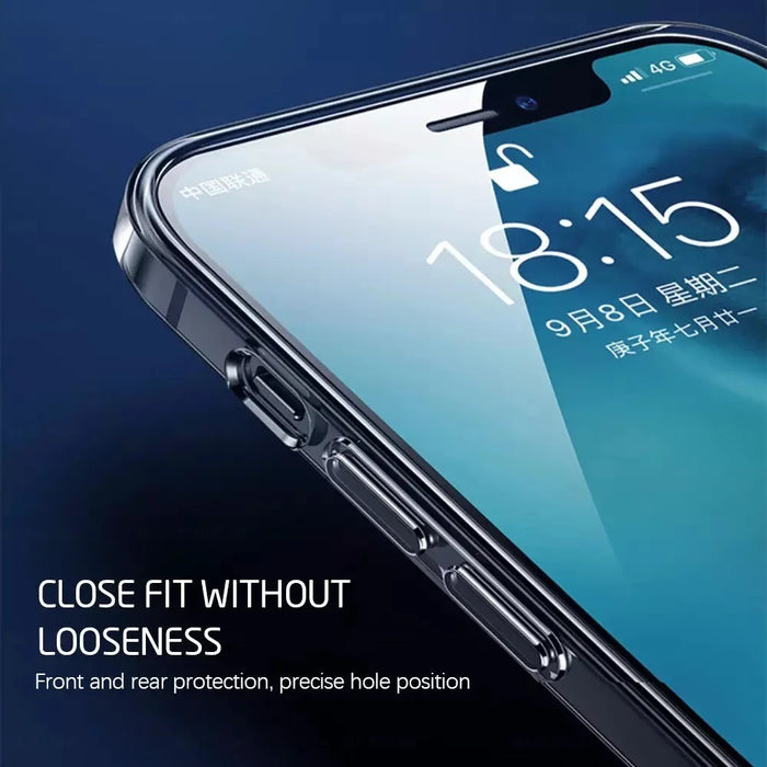 Clear Acrylic+TPU Phone Case Compatible with MagSafe for iPhone 12 Pro Max - 4
