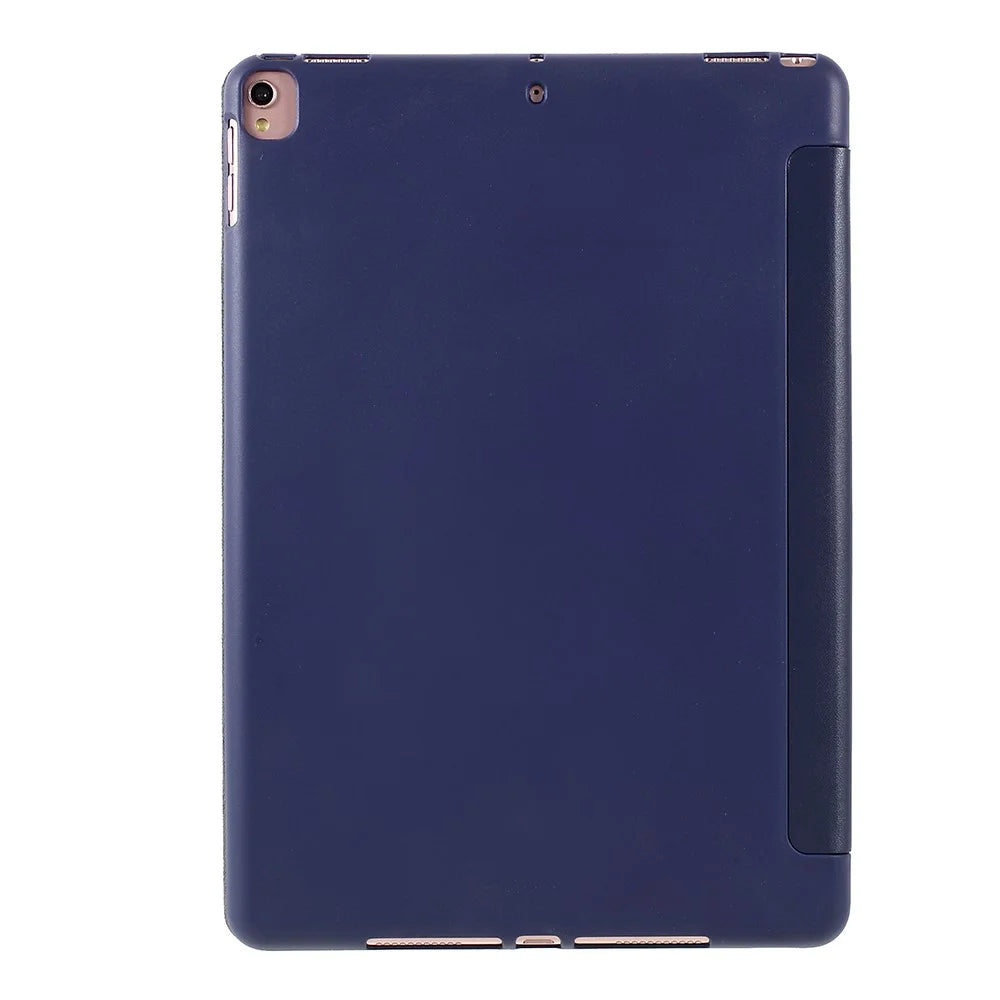 AMORUS Tri-fold Stand Leather Smart Case with TPU Back Cover for iPad 10.2 (2021)/(2020)/(2019) - Blue - 3