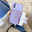 PU Leather Coated TPU Case Bowknot Design with Card Pocket for iPhone 12 mini - Purple - 3