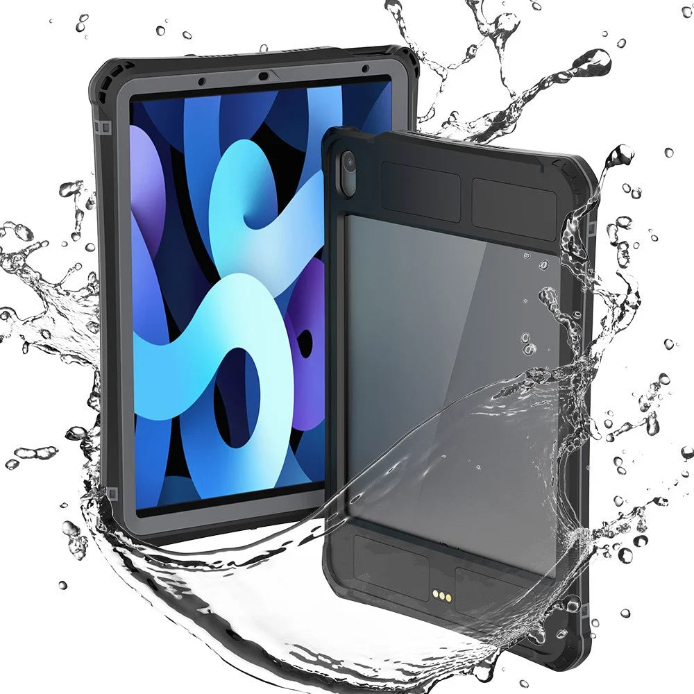 PC+TPU Protection IP68 Waterproof Case Transparent Back Shell for iPad Air (2020) / Air (2022) - 1