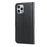 Genuine Leather Wallet Stand Phone Protector Case Shell for iPhone 12 / 12 Pro - Black - 4