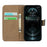 Genuine Leather Wallet Stand Phone Protector Case Shell for iPhone 12 / 12 Pro - Black - 5