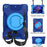 360 Degree Swivel Kickstand Design PC + Silicone Hybrid Tablet Case with Shoulder Strap for iPad 10.2 (2020)/ (2021) / iPad 10.2 (2019) - Drak Blue+Blue - 1