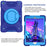 360 Degree Swivel Kickstand Design PC + Silicone Hybrid Tablet Case with Shoulder Strap for iPad 10.2 (2020)/ (2021) / iPad 10.2 (2019) - Drak Blue+Blue - 6