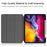 Stable Tri-fold Stand Stand Leather Tablet Cover Smart Case Shell with Pen Slot for iPad Pro 11-inch (2021) - Black - 2