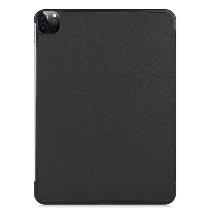 Stable Tri-fold Stand Design Leather Stand Case [Auto Sleep/Wake Function] for iPad Pro 12.9-inch (2021) - Black - 6