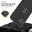 Full Protection Hybrid Phone Cover Case Ring Shape Kickstand Design for iPhone 12 - Black - 3