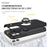 Full Protection Hybrid Phone Cover Case Ring Shape Kickstand Design for iPhone 12 - Black - 4