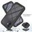 PC+TPU Full-Coverage Protection Case with PET Screen Protector for iPhone 12 mini - Black - 2