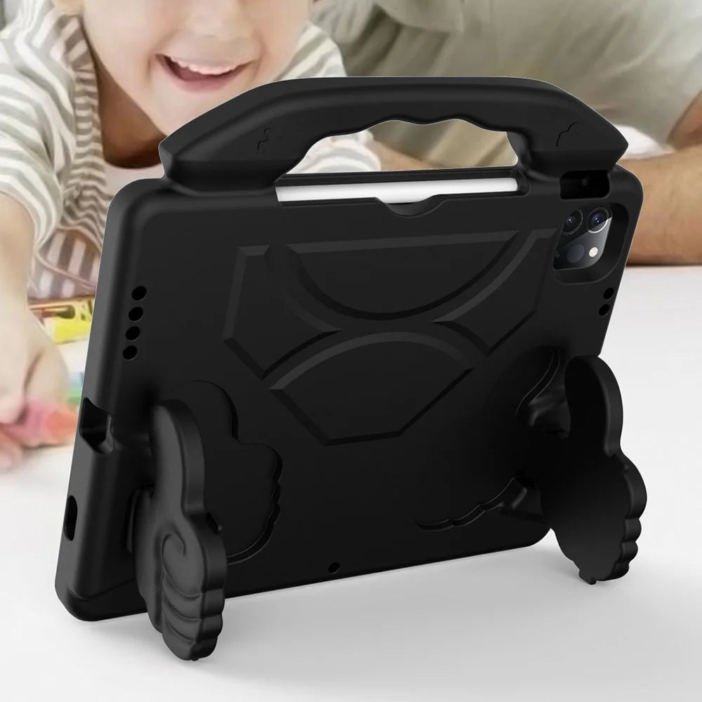 Thumb-Shaped Kickstand EVA Tablet Protective Case for iPad Pro 11 (2025) / 11 (2024) / (2021) / (2022) / (2020) Cover - Black - 2