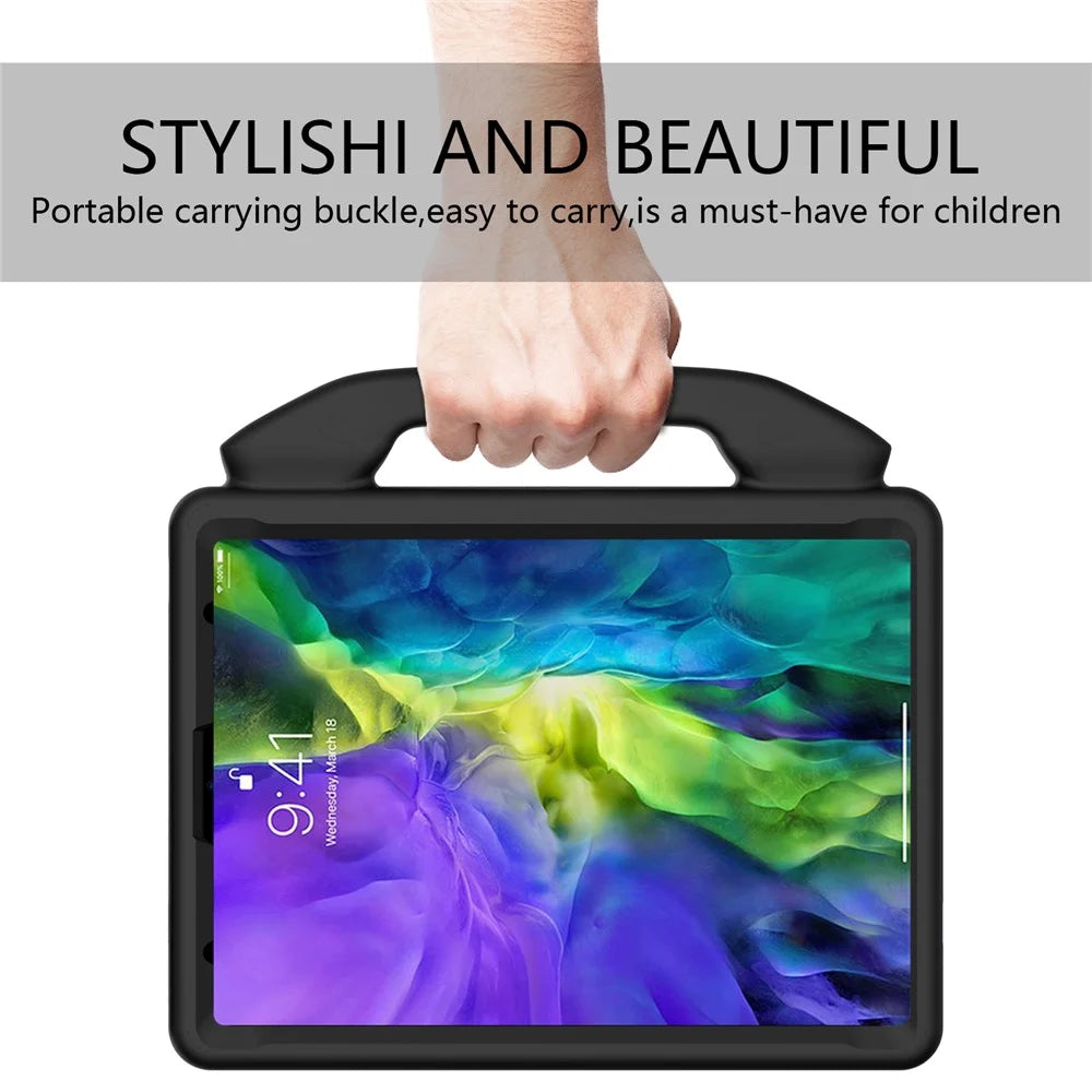 Thumb-Shaped Kickstand EVA Tablet Protective Case for iPad Pro 11 (2025) / 11 (2024) / (2021) / (2022) / (2020) Cover - Black - 3