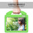 Foldable Thumb Kickstand Shockproof EVA Tablet Case with Handle for iPad mini (2024) / mini (2021) - Green - 2