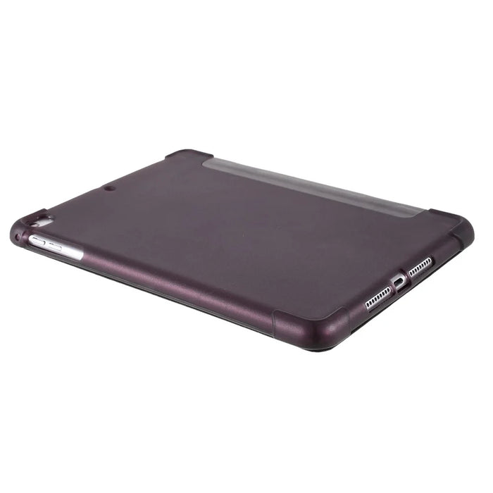 Full Protection Tri-fold Stand Leather Case [with Apple Pencil Storage Groove] for iPad Mini 1/2/3/4/(2019) 7.9 inch - Black - 4