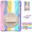 Well-Protected PC + Silicone Tablet Cover with Rotary Kickstand for iPad mini 4/(2019) 7.9 inch - Colorful/Pink - 2