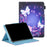 Cross Texture Pattern Printing Universal Leather Tablet Case for 8-inch Tablets - Butterfly and Flower - 1