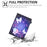 Cross Texture Pattern Printing Universal Leather Tablet Case for 8-inch Tablets - Butterfly and Flower - 2