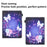 Cross Texture Pattern Printing Universal Leather Tablet Case for 8-inch Tablets - Butterfly and Flower - 3
