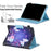 Cross Texture Pattern Printing Universal Leather Tablet Case for 8-inch Tablets - Butterfly and Flower - 4