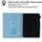 Cross Texture Pattern Printing Universal Leather Tablet Case for 8-inch Tablets - Butterfly and Flower - 5