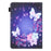 Cross Texture Pattern Printing Universal Leather Tablet Case for 8-inch Tablets - Butterfly and Flower - 6
