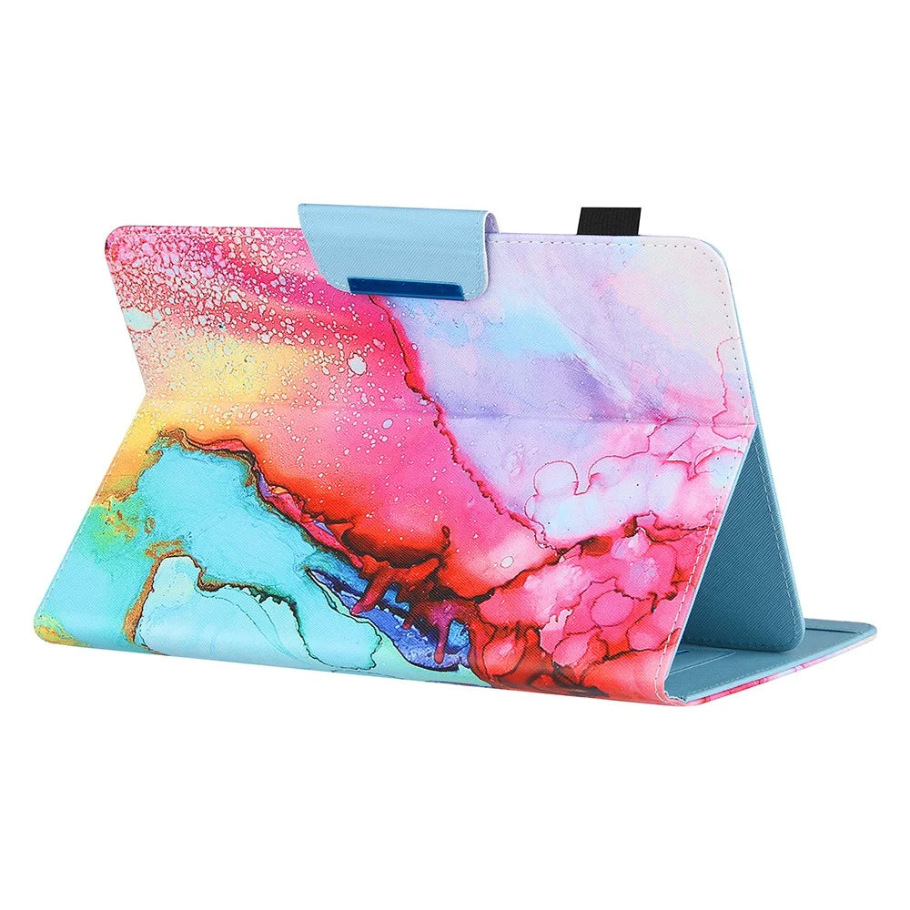 Pattern Printing Universal Cross Texture Leather Tablet Case for 10-inch Tablets - Color - 7
