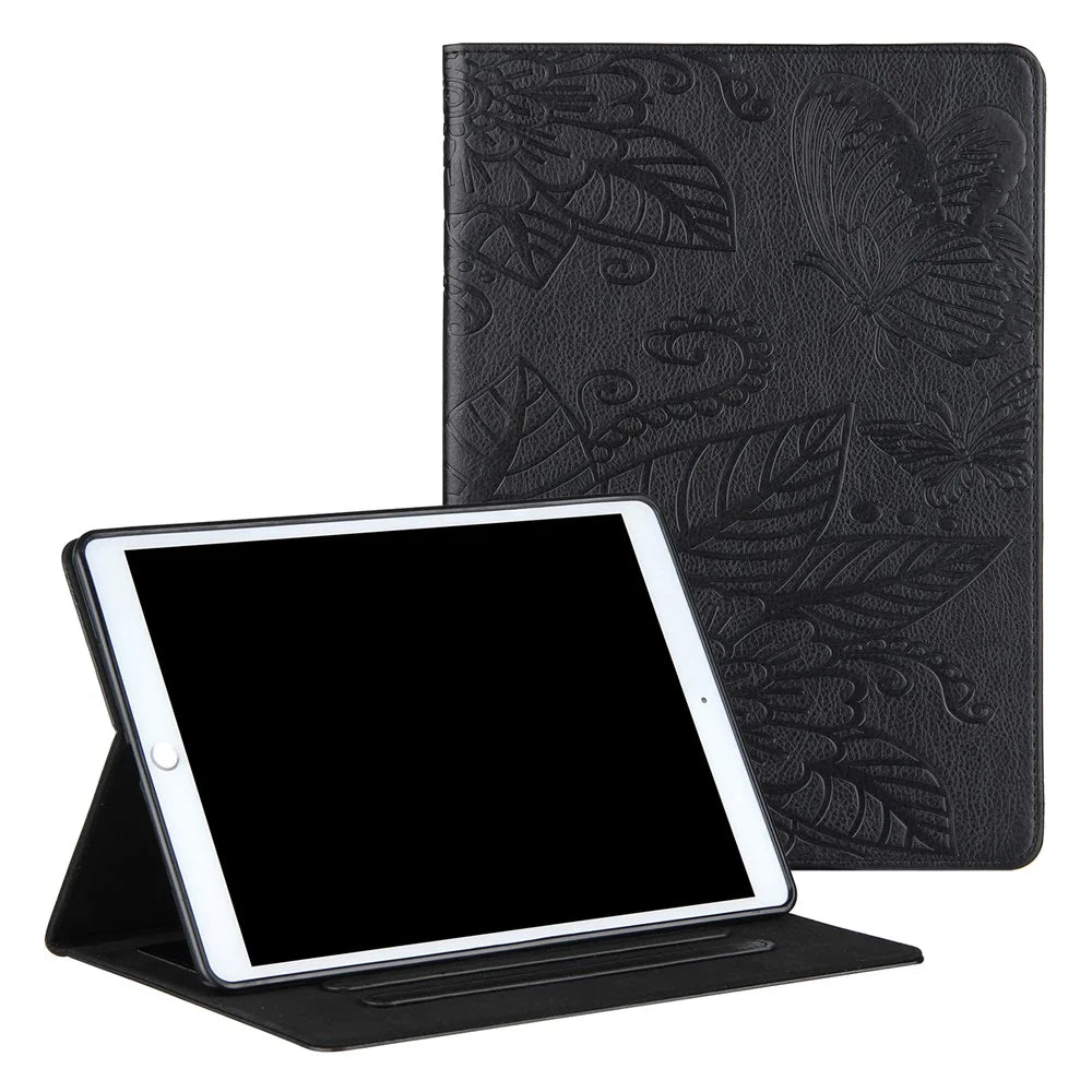 Pattern Imprinting Design Leather Tablet Protective Shell for iPad 10.2 (2021)/(2020)/(2019)/Pro 10.5-inch (2017)/Air 10.5 inch (2019) - Black - 1
