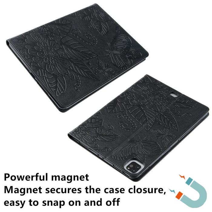 Leather Tablet Shell Stand for iPad Air 11 (2026) / (2025) / (2024) / Air (2020) / Air (2022) / Pro 11-inch (2022) / (2021) / (2020) - Black - 6