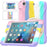 PC + Silicone Well-Protected Shock-Proof Tablet Cover with Rotary Kickstand for iPad Mini 1/2/3 - Pink - 4