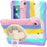 PC + Silicone Well-Protected Shock-Proof Tablet Cover with Rotary Kickstand for iPad Mini 1/2/3 - Pink - 6