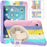 PC + Silicone Well-Protected Shock-Proof Tablet Cover with Rotary Kickstand for iPad Mini 1/2/3 - Pink - 7