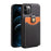 QIALINO Business Style Leather + TPU Card Holder Phone Case for iPhone 12 Pro Max - 1