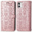 Imprinting Cat Dog Pattern Design Magnetic Leather Stand Case for iPhone 11 6.1-inch - Rose Gold - 1