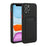 Well-Protected Soft TPU Phone Case Cover with Card Slot for iPhone 12/12 Pro - Black - 1