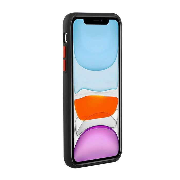 Flexible TPU Phone Case Cover with Card Slot for iPhone 12 mini - Black - 5