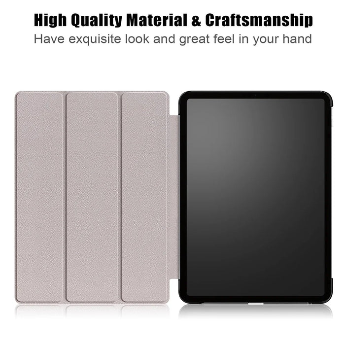 Tablet PU Leather Case Tri-fold Stand Case for iPad Pro 11-inch (2021) / (2020) / (2022) / Air (2020) / Air (2022) - Black - 6