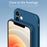 PINWUYO Soft Silicone Protective Mobile Phone Back Case Cover for iPhone 12 - Black - 6
