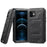 Silicone+Metal Full Protection Shockproof Waterproof Cover for iPhone 12 - Black - 2