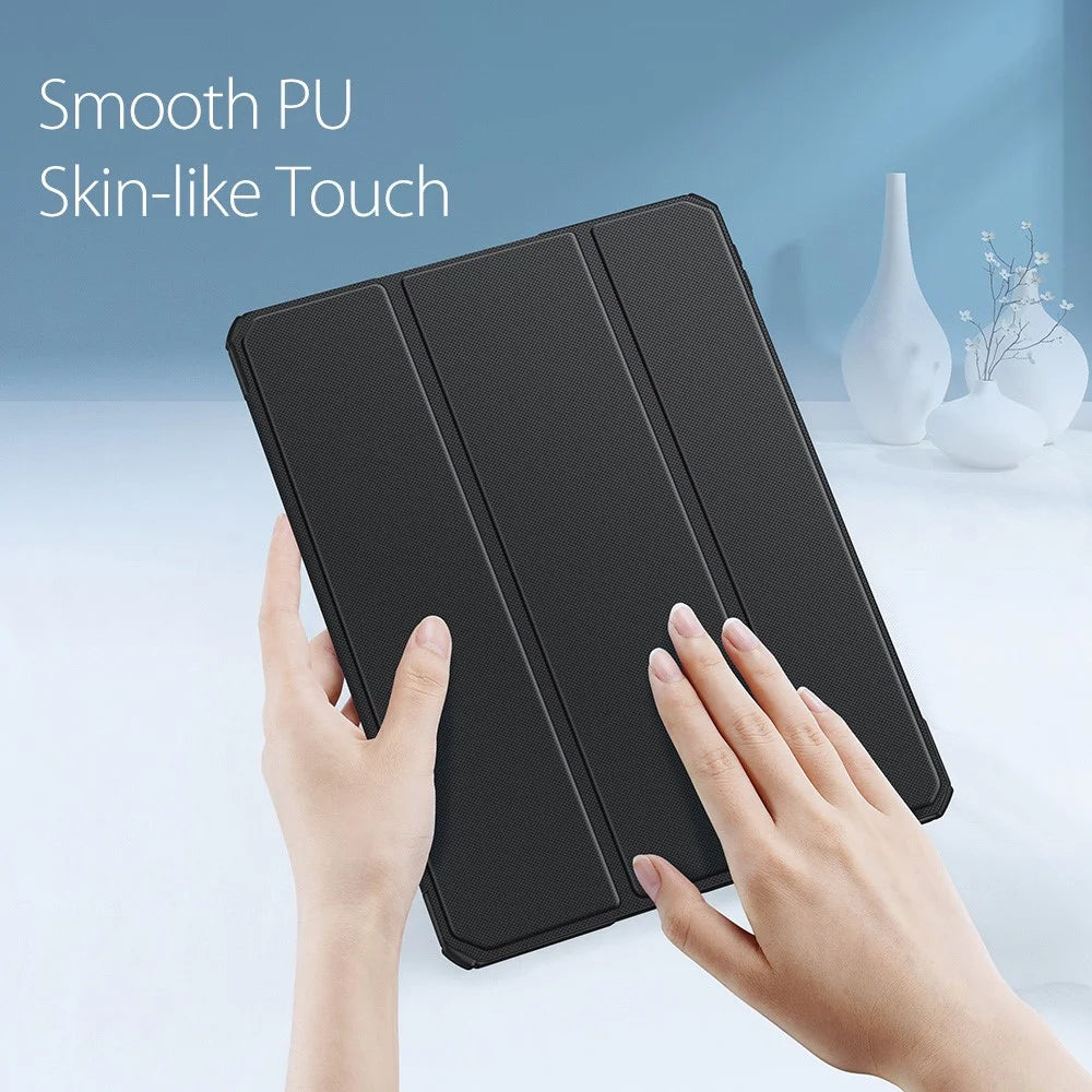 DUX DUCIS TOBY Series Tri-fold Stand Smart Premium Leather Tablet Case Cover for iPad Pro 12.9 (2022) / (2021) / (2020) / (2018) - Black - 3