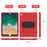 For iPad Pro 10.5-inch (2017) / iPad Air 10.5 inch (2019) PC + Silicone Tablet Cover with Kickstand - Red / Black - 2