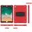 For iPad Pro 10.5-inch (2017) / iPad Air 10.5 inch (2019) PC + Silicone Tablet Cover with Kickstand - Red / Black - 3